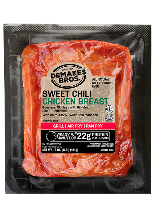 DB-Sweet-Chili-Marinated-Chicken-Breast-1lb Front Package