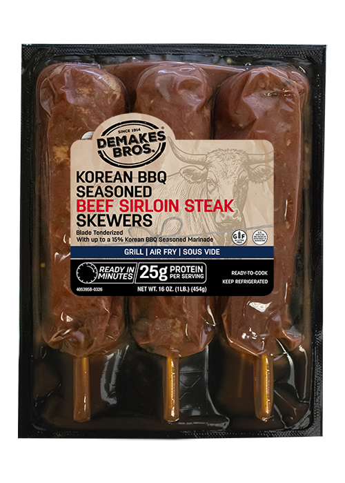 DB-Korean-BBQ-Seasoned-Marinated-Beef-Sirloin-Steak-Skewers-1lb-Front Package