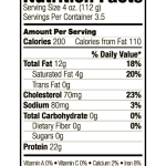 Demakes Brothers Shaved Ribeye Nutrition Panel